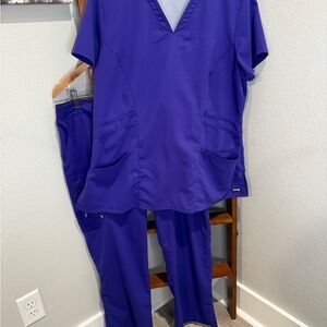 Grey's Anatomy Purple Scrub Set